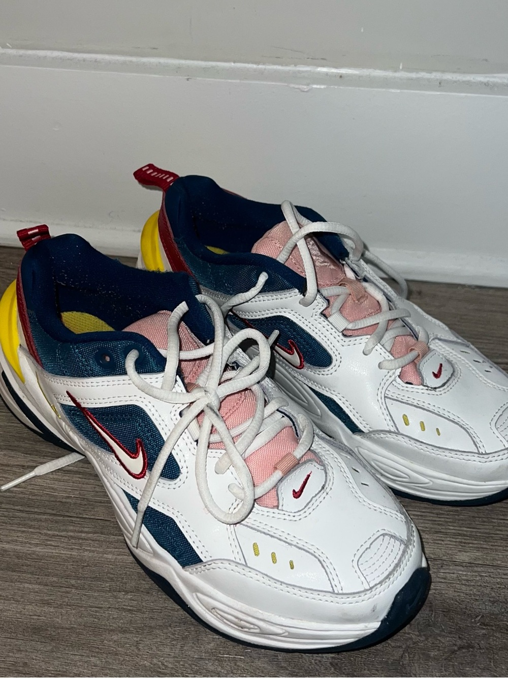 Nike White Multi-Color Athletic Sneakers